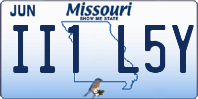 MO license plate II1L5Y