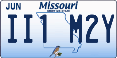 MO license plate II1M2Y