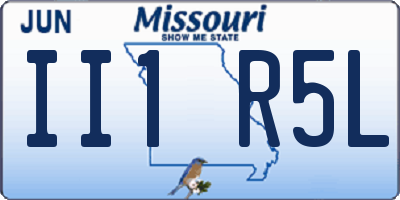 MO license plate II1R5L