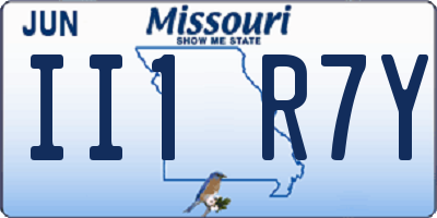 MO license plate II1R7Y