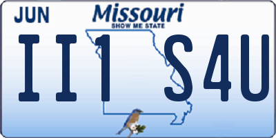 MO license plate II1S4U