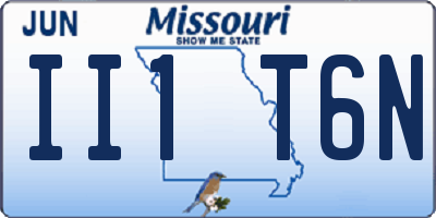 MO license plate II1T6N