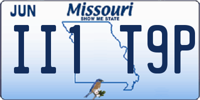 MO license plate II1T9P