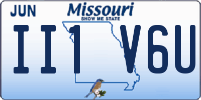 MO license plate II1V6U