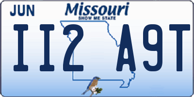 MO license plate II2A9T