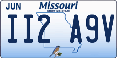MO license plate II2A9V
