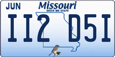 MO license plate II2D5I