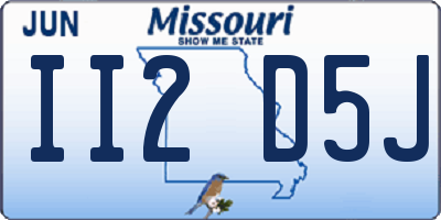 MO license plate II2D5J