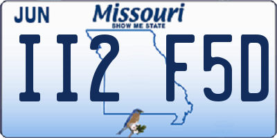 MO license plate II2F5D