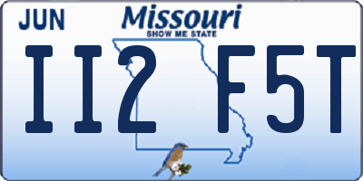 MO license plate II2F5T