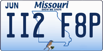 MO license plate II2F8P
