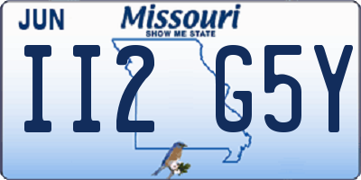 MO license plate II2G5Y