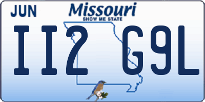 MO license plate II2G9L