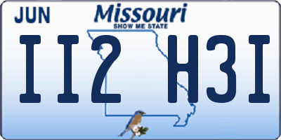 MO license plate II2H3I