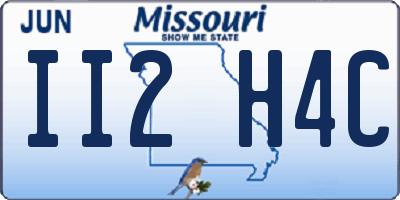 MO license plate II2H4C