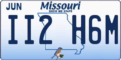 MO license plate II2H6M