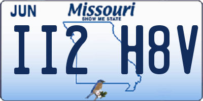 MO license plate II2H8V