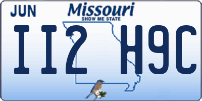 MO license plate II2H9C