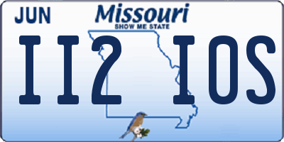 MO license plate II2I0S