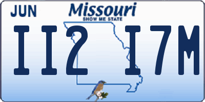 MO license plate II2I7M