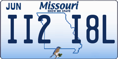 MO license plate II2I8L