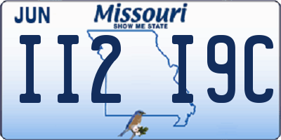 MO license plate II2I9C