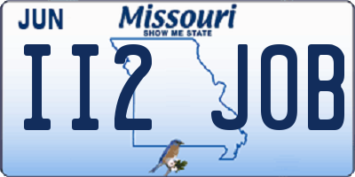 MO license plate II2J0B