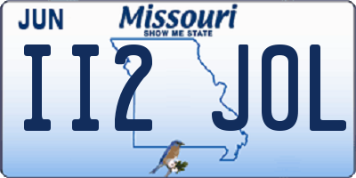 MO license plate II2J0L