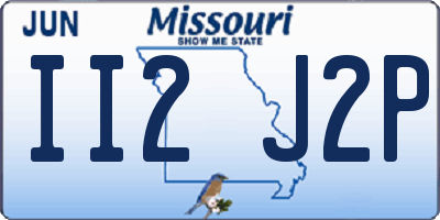 MO license plate II2J2P