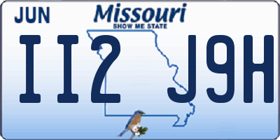 MO license plate II2J9H