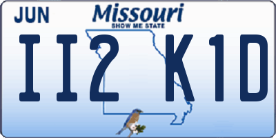 MO license plate II2K1D