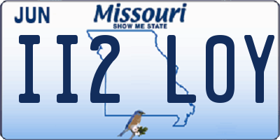 MO license plate II2L0Y