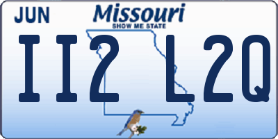 MO license plate II2L2Q