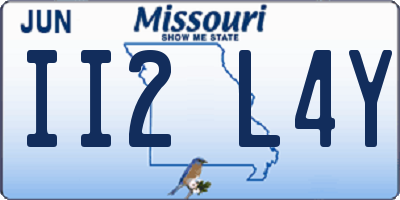 MO license plate II2L4Y