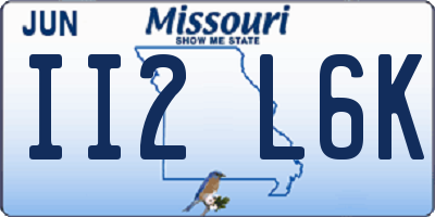 MO license plate II2L6K