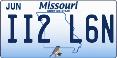 MO license plate II2L6N