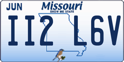 MO license plate II2L6V