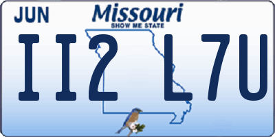 MO license plate II2L7U