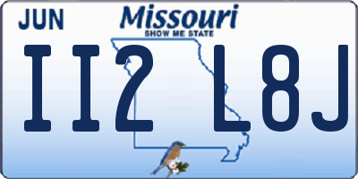 MO license plate II2L8J