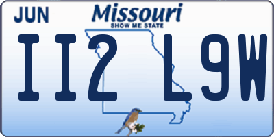 MO license plate II2L9W