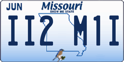 MO license plate II2M1I