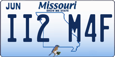 MO license plate II2M4F
