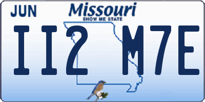 MO license plate II2M7E