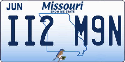 MO license plate II2M9N