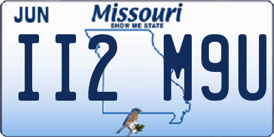 MO license plate II2M9U