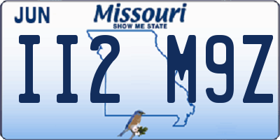 MO license plate II2M9Z