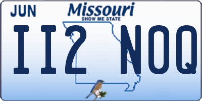 MO license plate II2N0Q