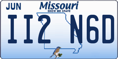MO license plate II2N6D