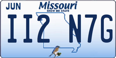 MO license plate II2N7G