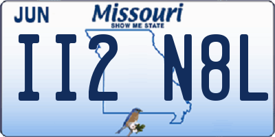 MO license plate II2N8L